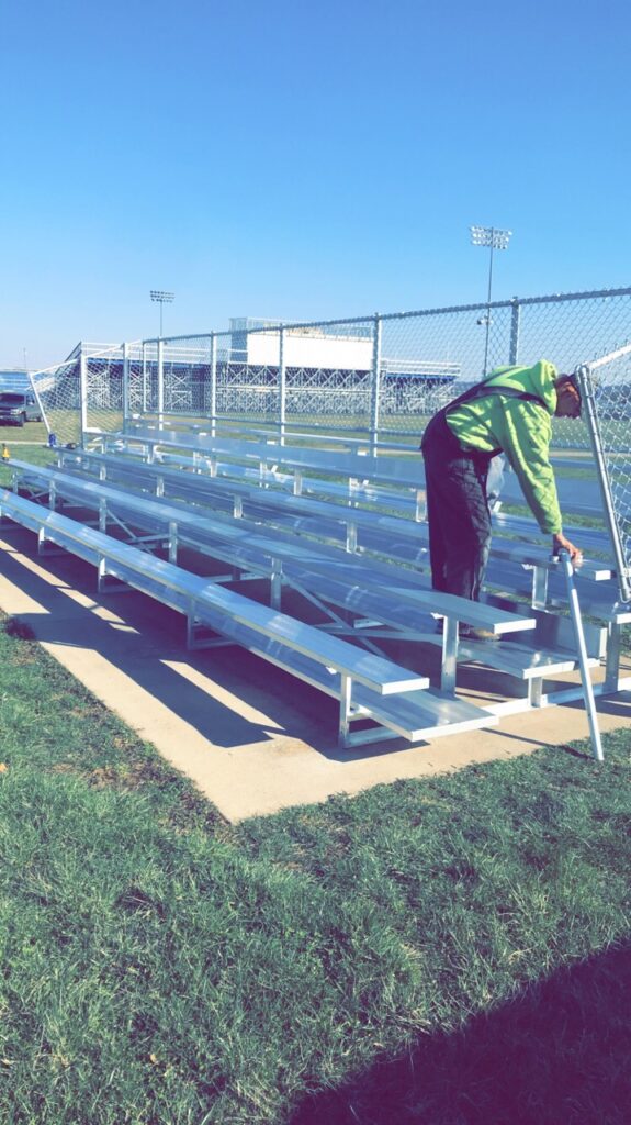 Bleacher install